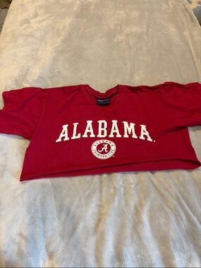 Crimson Tide womens super crop medium Alabama Red Logo Tee medium